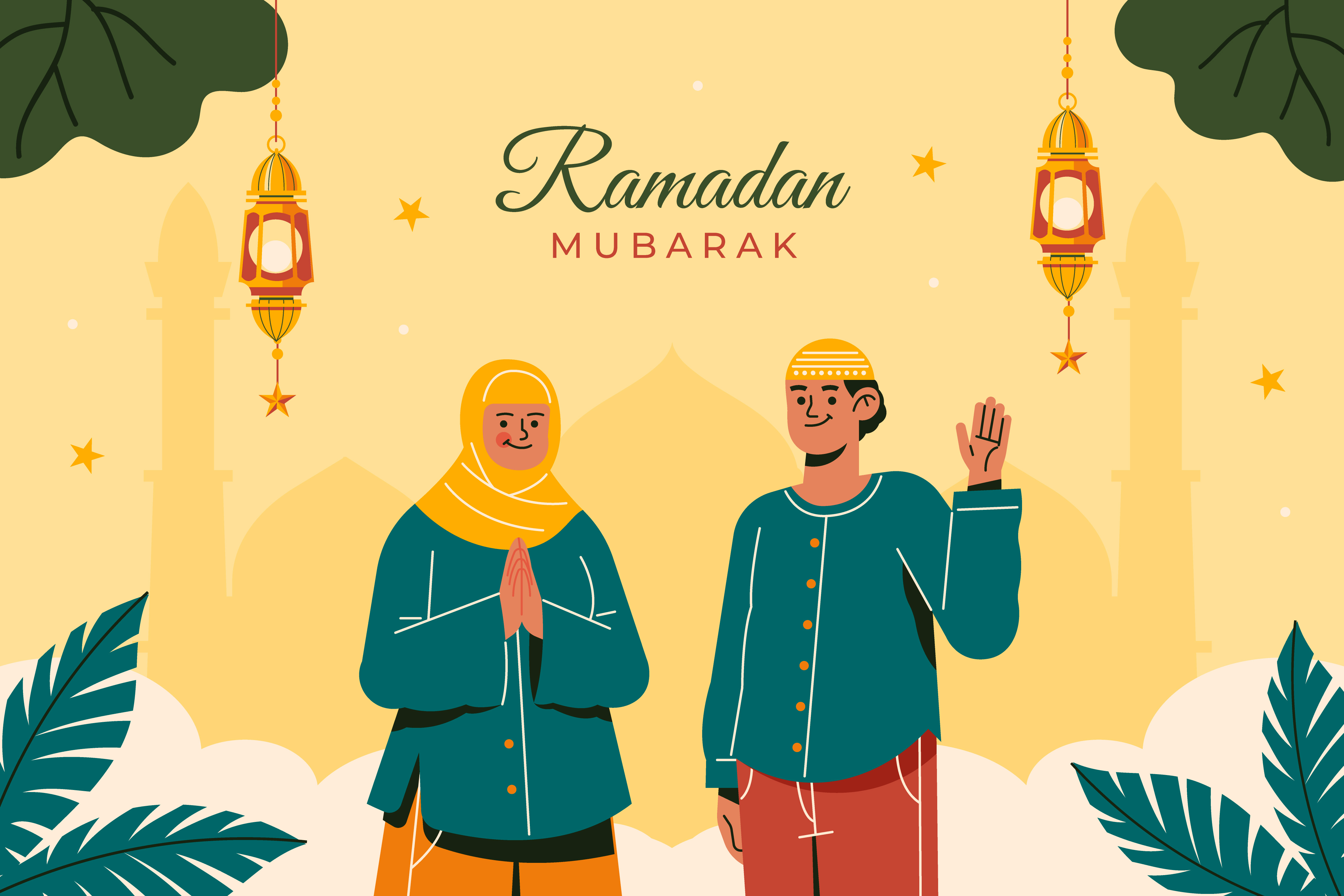 Ilustrasi bulan Ramdhan. (Freepik)