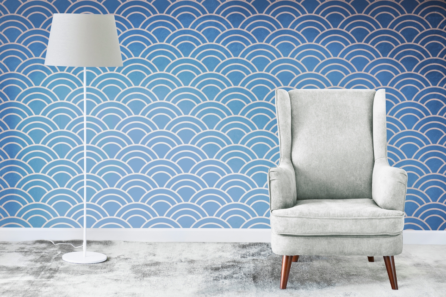 Ilustrasi wallpaper ruangan