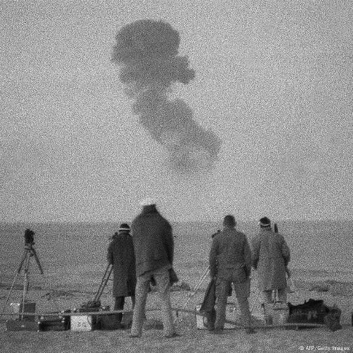 Tes nuklir pertama Perancis di Algeria, 1960 (Dok. DW/AFP)