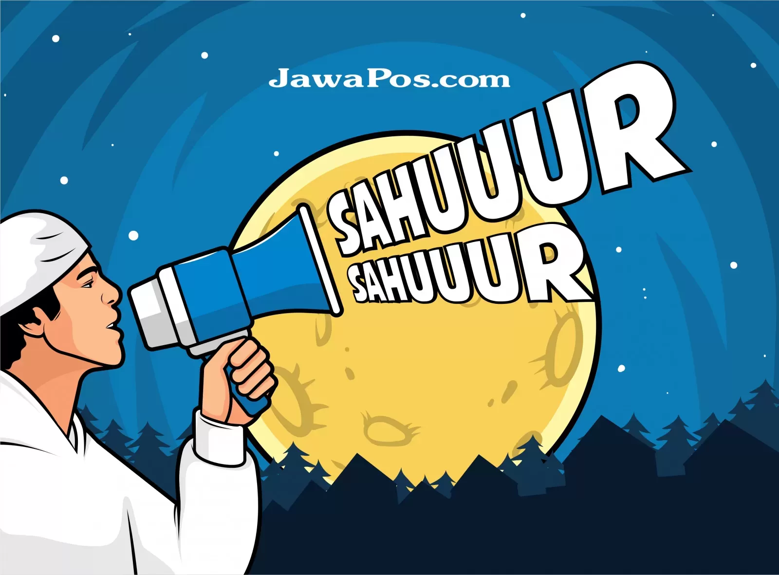 ILUSTRASI SAHUR. (Dimas Pradipta/JawaPos.com)