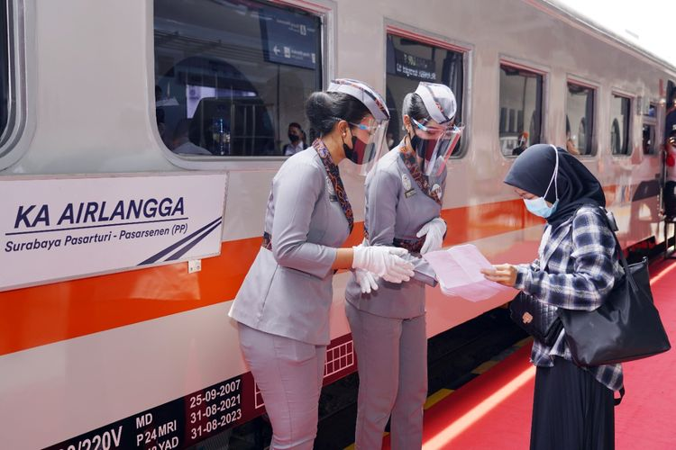 KA Airlangga rute Pasar Senen-Surabaya Pasar Turi PP (Dok. KAI Persero)