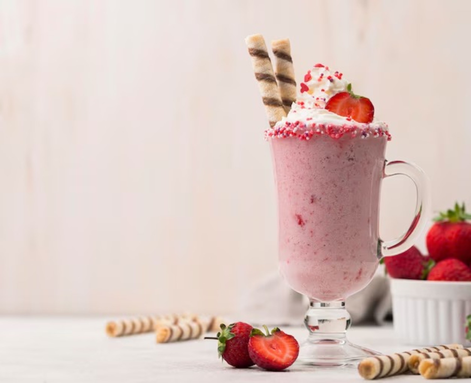 Ilustrasi strawberry smoothies (Dok. Freepik)