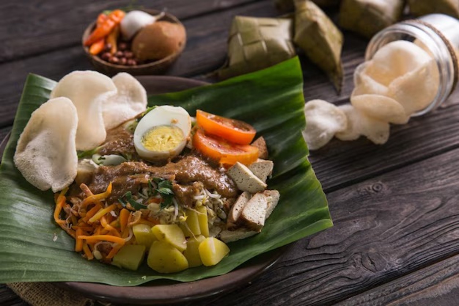 Ilustrasi gado-gado. (Freepik)