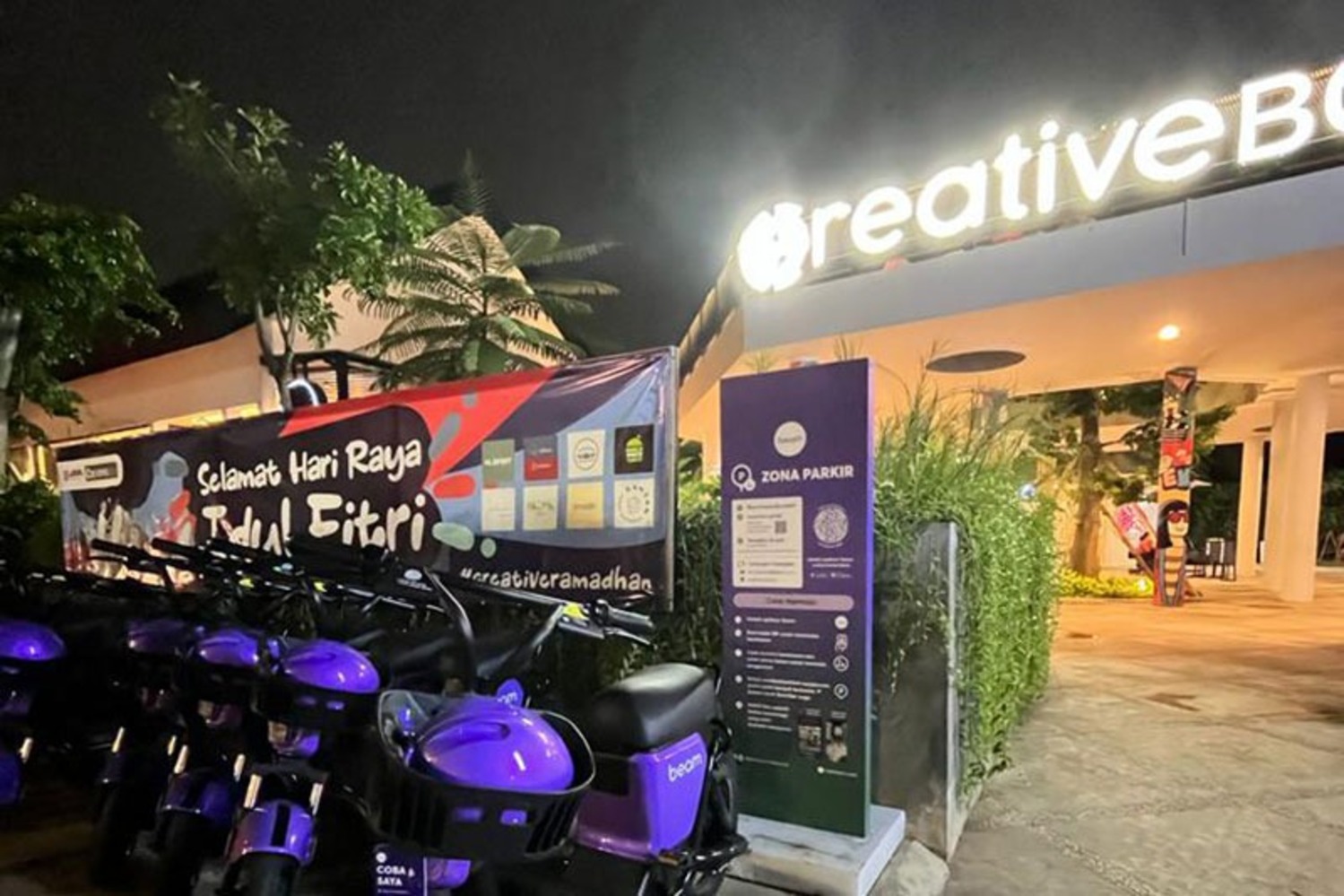 Creative Box Bintaro di malam hari (Dok. MBtech)
