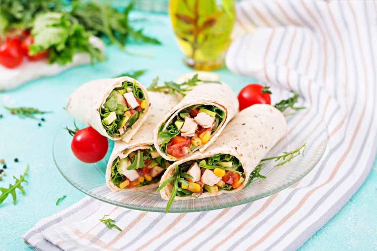 Ilustrasi Chicken Salad Wrap. (Dok. Freepik)