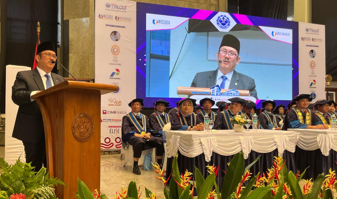 Prosesi wisuda Universitas Trilogi. (Dok. Univ. Trilogi)
