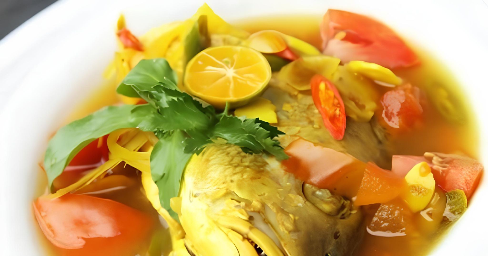 Sajian kepala kakap kuah kuning (Dok. Cookpad)