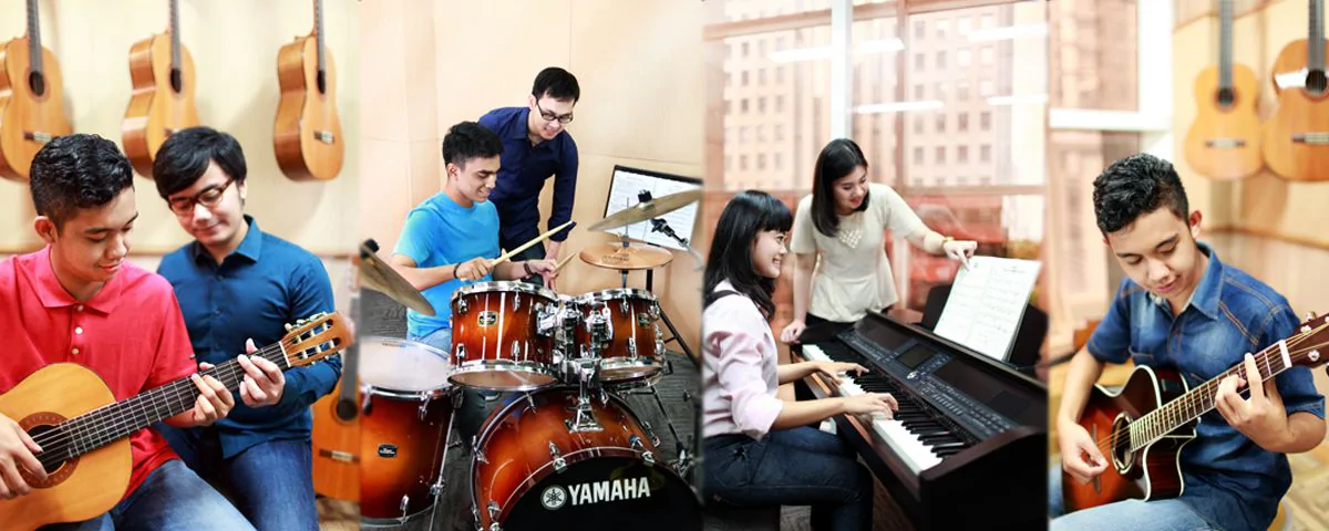Ilustrasi kegiatan di sekolah musik (Dok. id.yamaha.com)