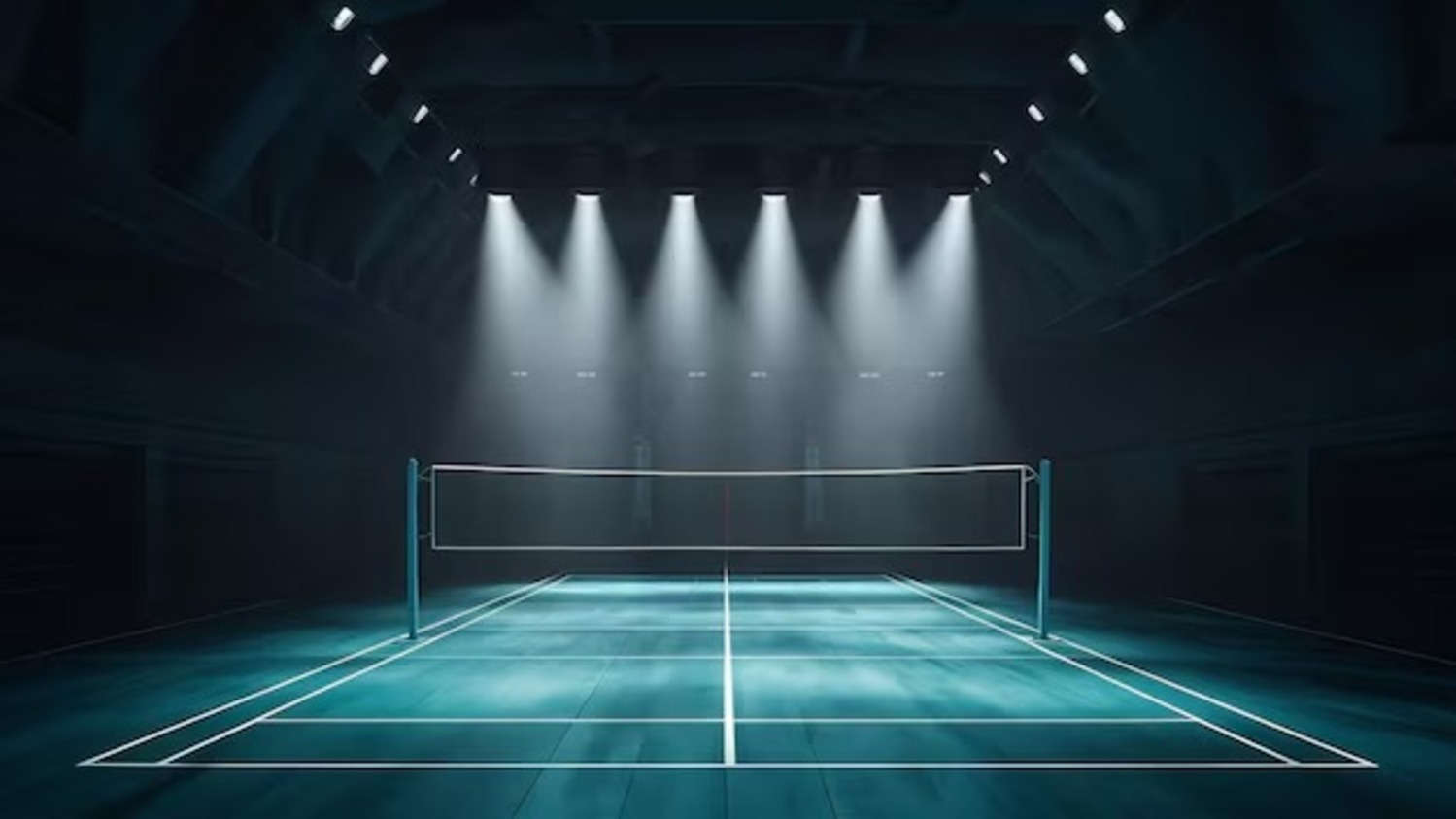 Ilustrasi tempat badminton (Dok. Freepik)