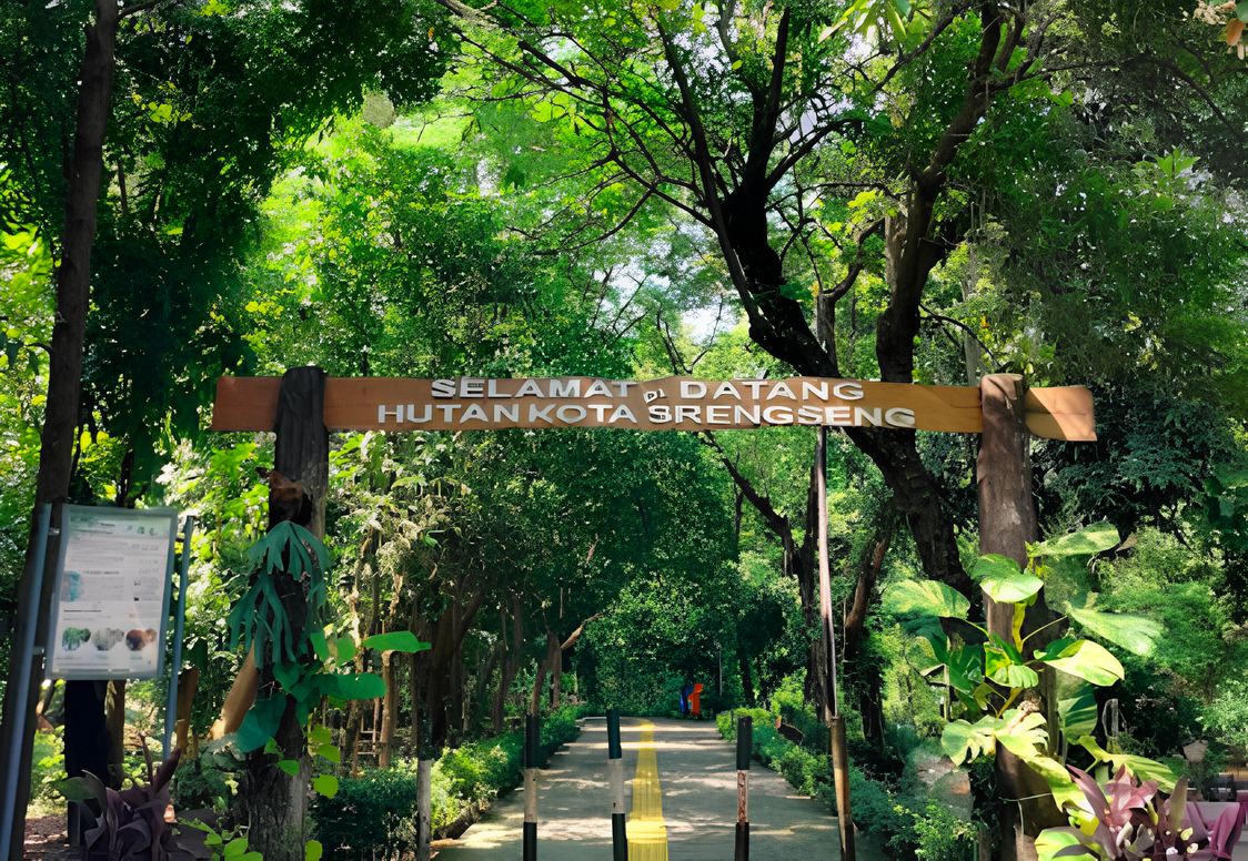Hutan Kota Srengseng, Srengseng, Kembangan, Jakarta Barat (Dok. Google Maps)