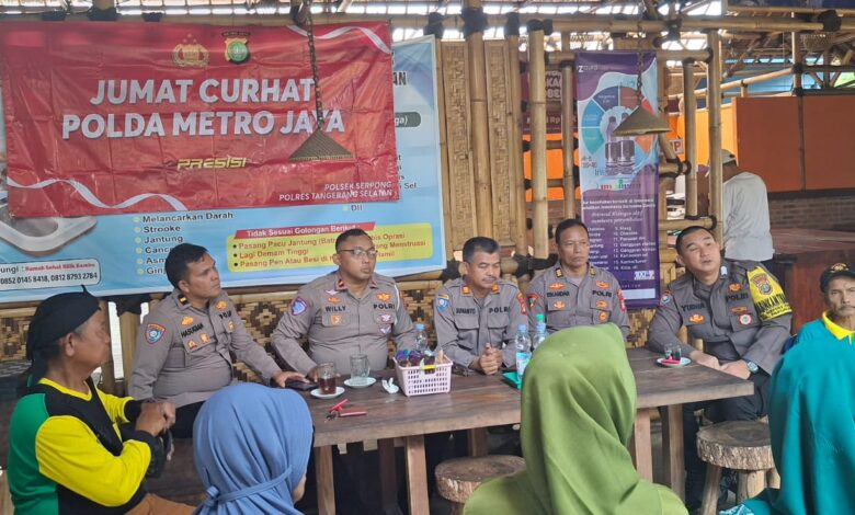 Program Jumat Curhat yang diadakan di Balai Warga RW 004 Komplek Pondok Pakulonan, Pakualam, Serpong Utara pada 4/6/2025. (Dok. restangsel.id)