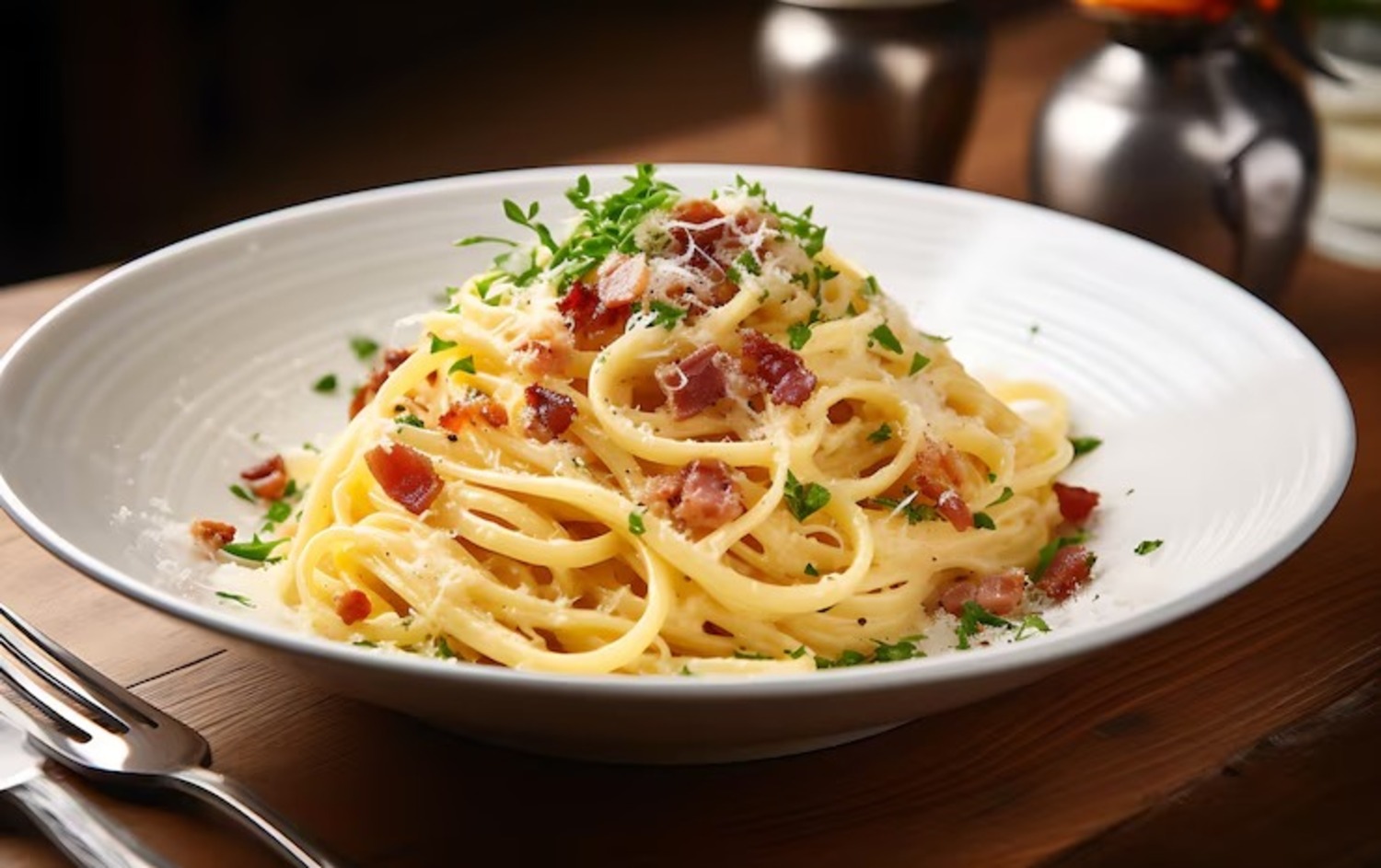 Ilustrasi pasta carbonara (Dok. Freepik)