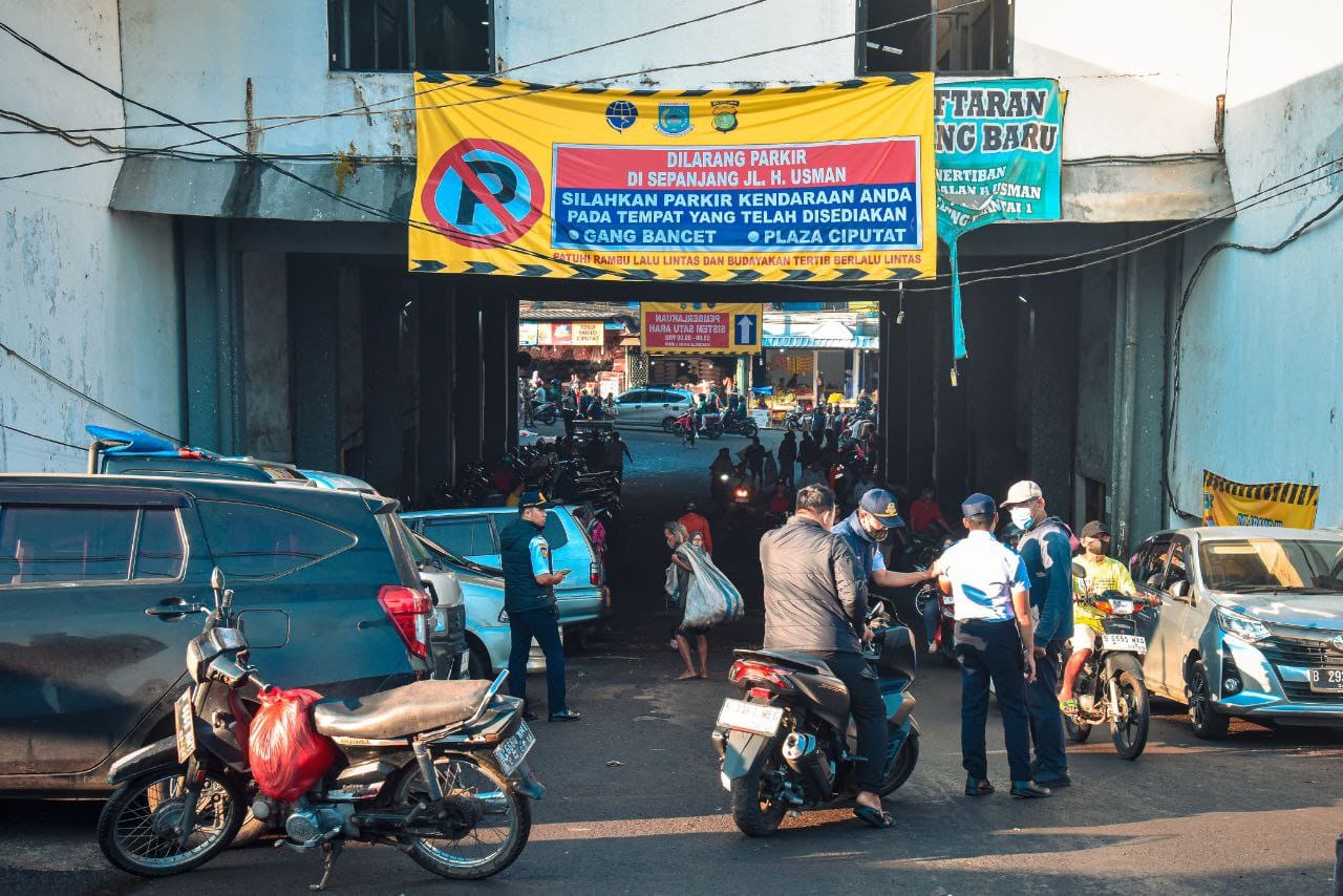 Uji coba SSA di Jalan Haji Usman, Kawasan Pasar Ciputat, Rabu (2/7). (Dok. Humas Pemkot Tangsel)
