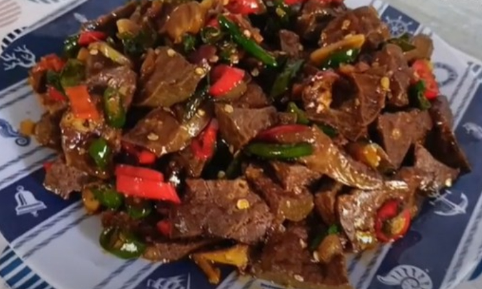 Oseng paru sapi. (YouTube Dapur Fazya)
