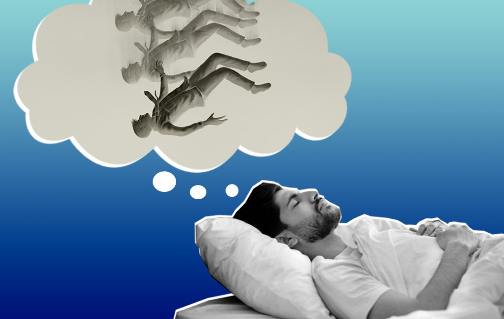 Ilustrasi mimpi jatuh. (sleepopolis.com)