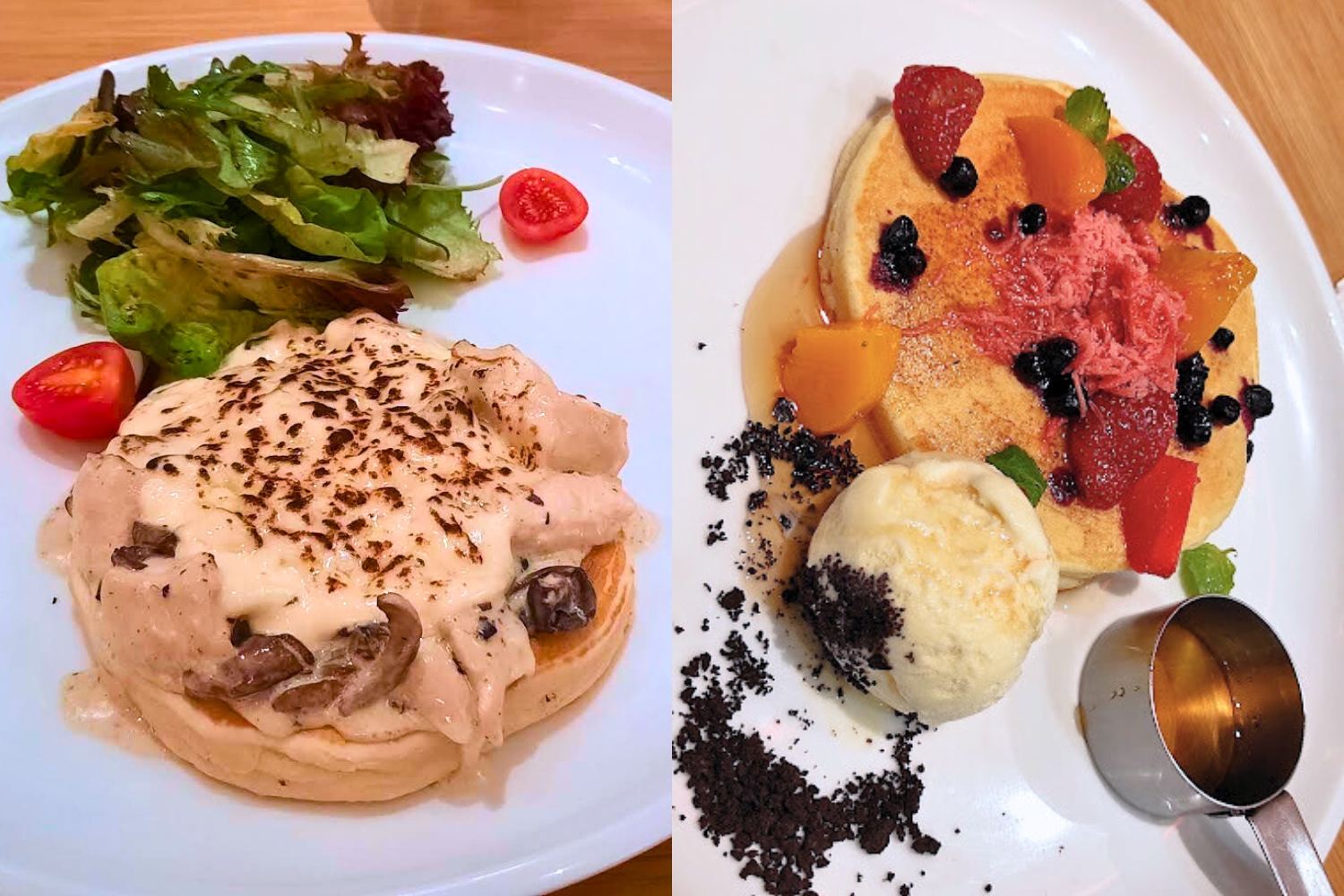 Ilustrasi pancake di Tangerang Selatan dengan rasa lembut dan topping variatif (Dok. Gmaps Pancious Bintaro Jaya Xchange)