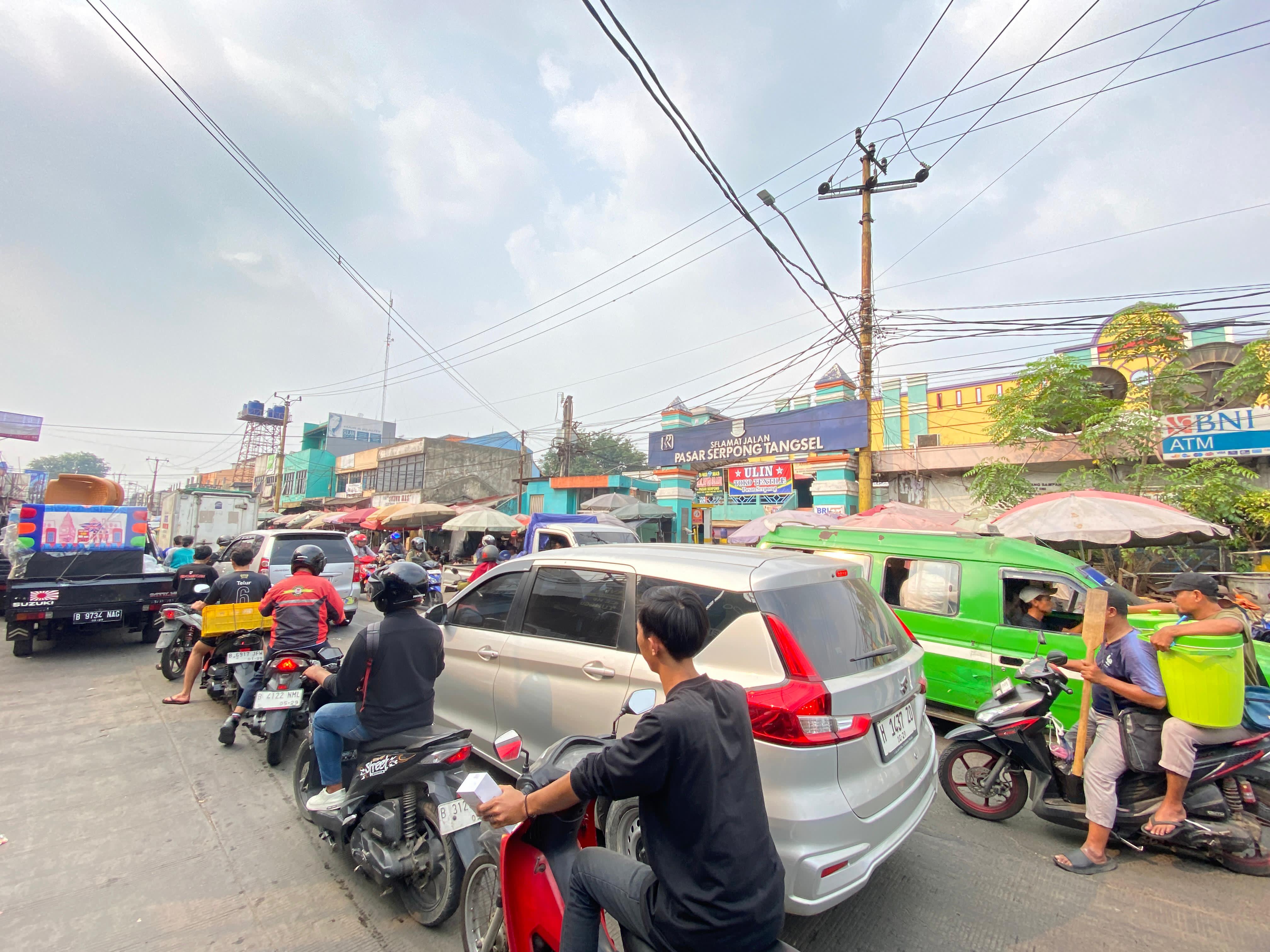 Kawasan Pasar Serpong, Kota Tangsel.