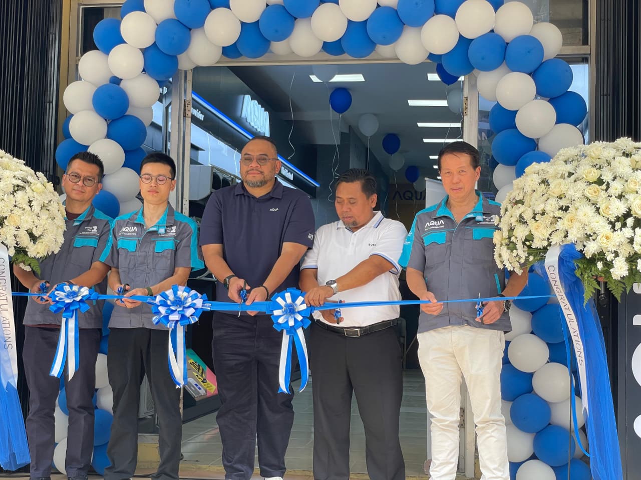 Opening ceremony Aqua AC Proshop di wilayah BSD, Kabupaten Tangerang, Minygu (21/9). (Dok. IST)