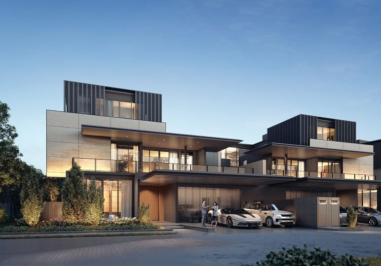 Botanic Villa hadir dengan bangunan tiga lantai seluas 744 m2 dan luas tanah mulai 726m2 sampai dengan 1.024 m2.