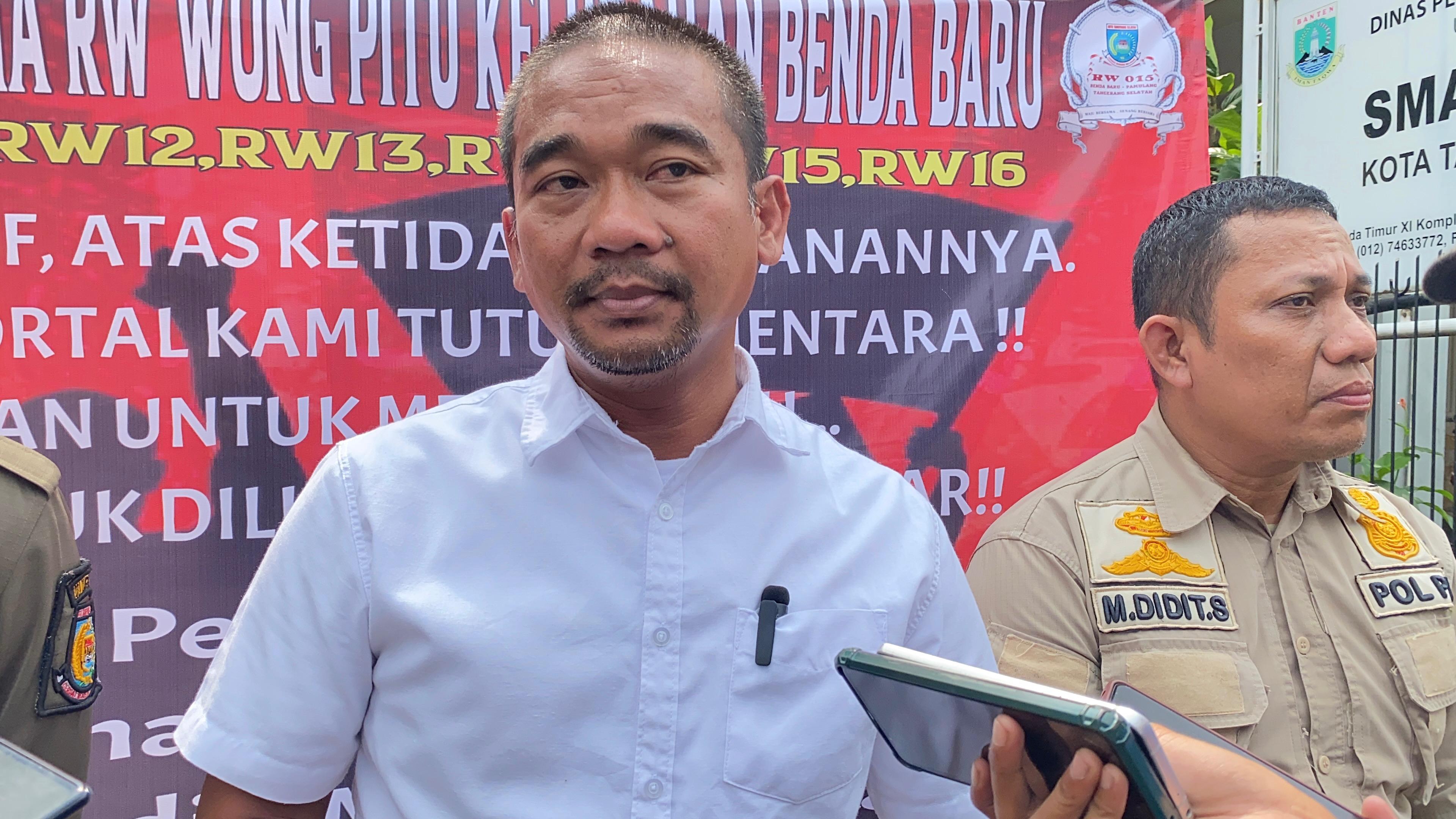 Kepala Bidang Penegakan Hukum dan Perundang-Undangan Satpol PP Tangsel Muksin Al-Fahri.