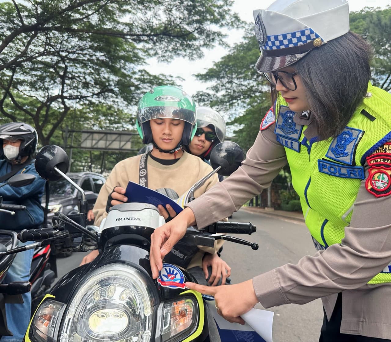 Pelaksanaan Operasi Zebra Jaya 2025. (Dok.&nbsp;Humas Polres Tangsel)