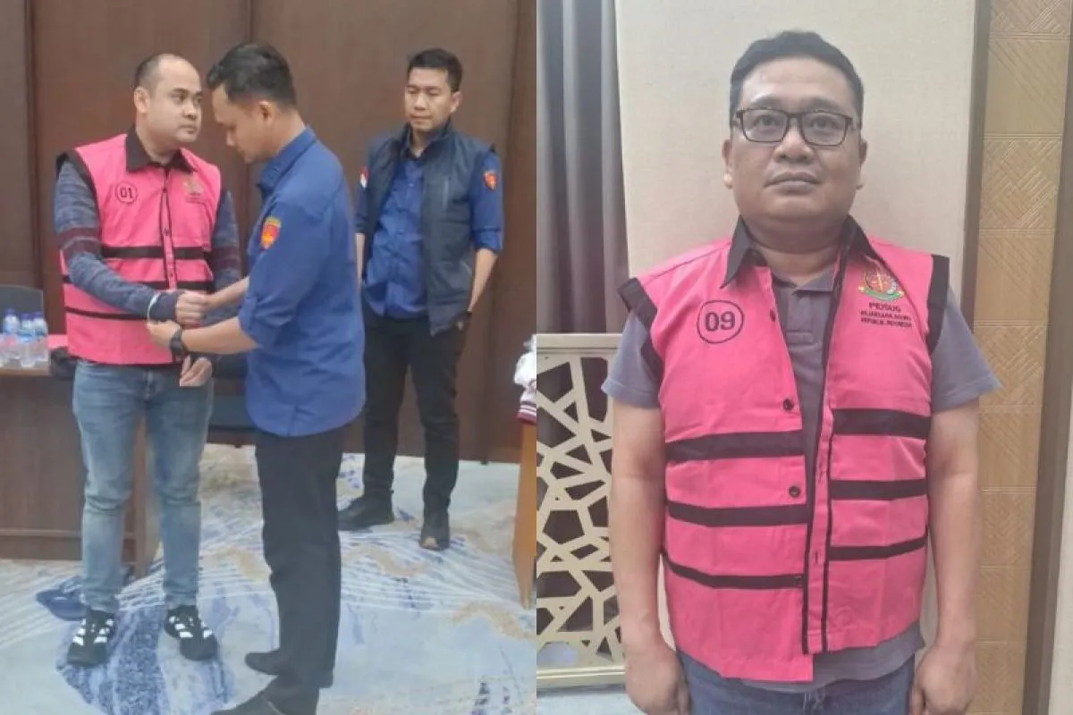 Kejaksaan Agung menahan dua jaksa dalam kasus dugaan pemerasan pada perkara ITE. (ANTARA/HO-Kejaksaan Agung RI)