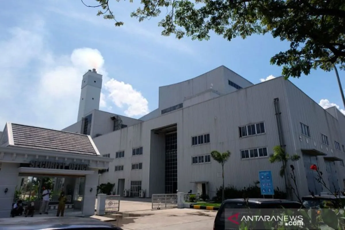 Instalasi Pengolah Sampah menjadi Energi Listrik (PSEL) Benowo, Kota Surabaya. (ANTARA)