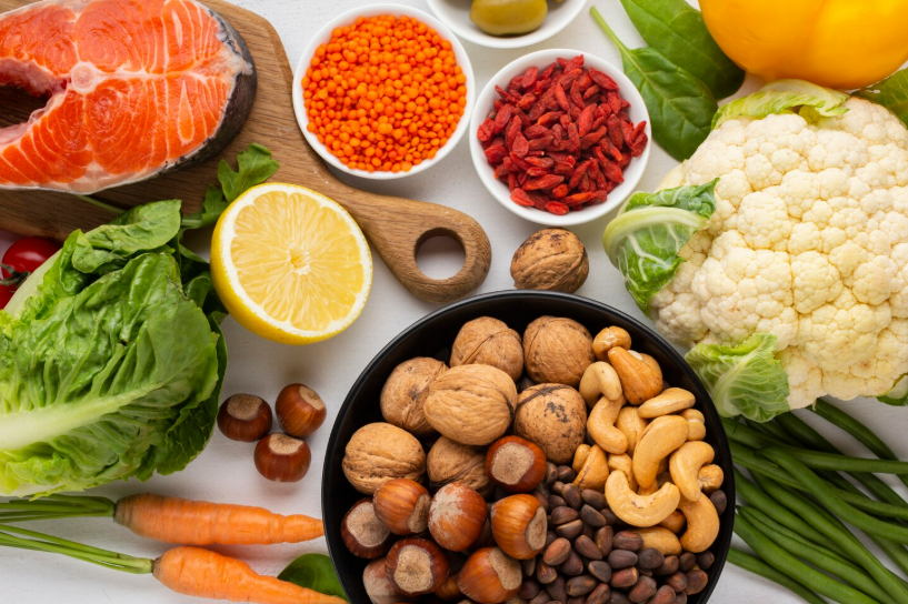 Ilustrasi makanan kaya Vitamin E