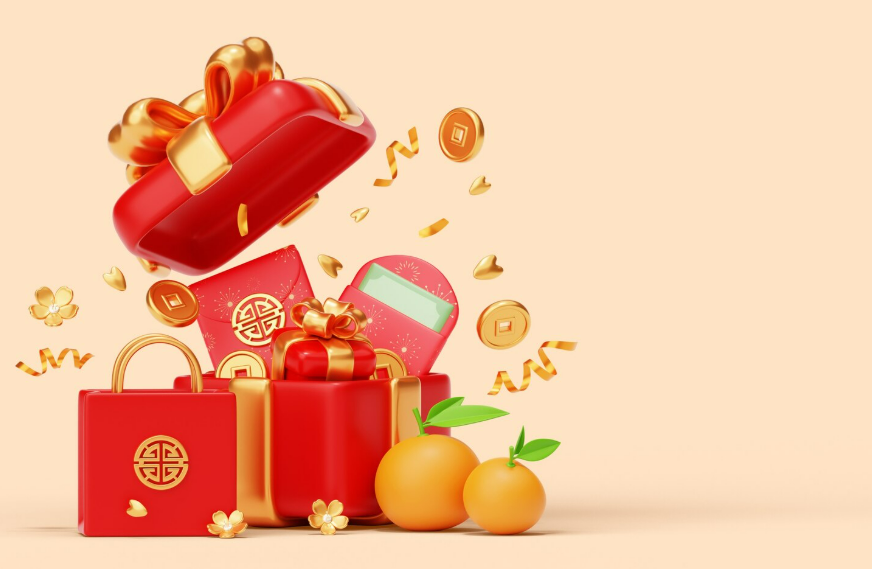 Ilustrasi hadiah Imlek (Dok. Freepik)