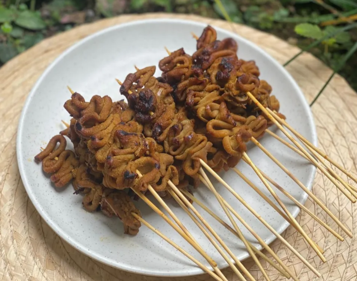 Ilustrasi resep sate usus ayam (Dok. Cookpad)