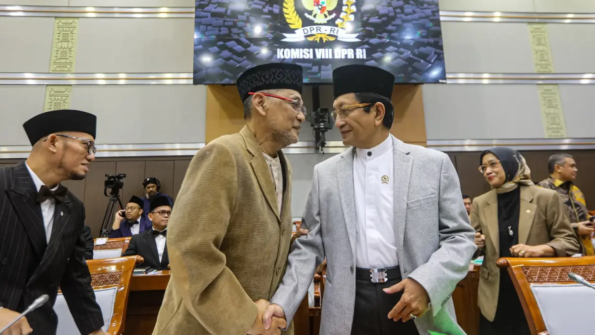 Raker Kemenhaj dan Kemenag di DPR. (Dok. Jawa Pos)