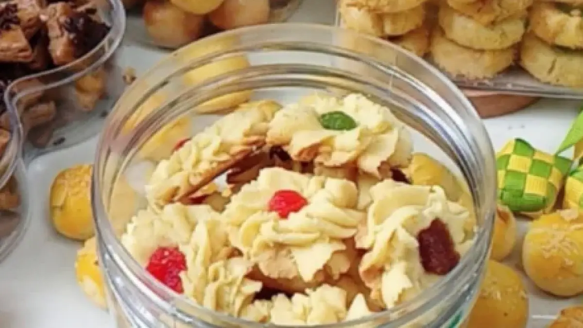 Resep kue semprit keju untuk sajian lebaran (Cookpad) 