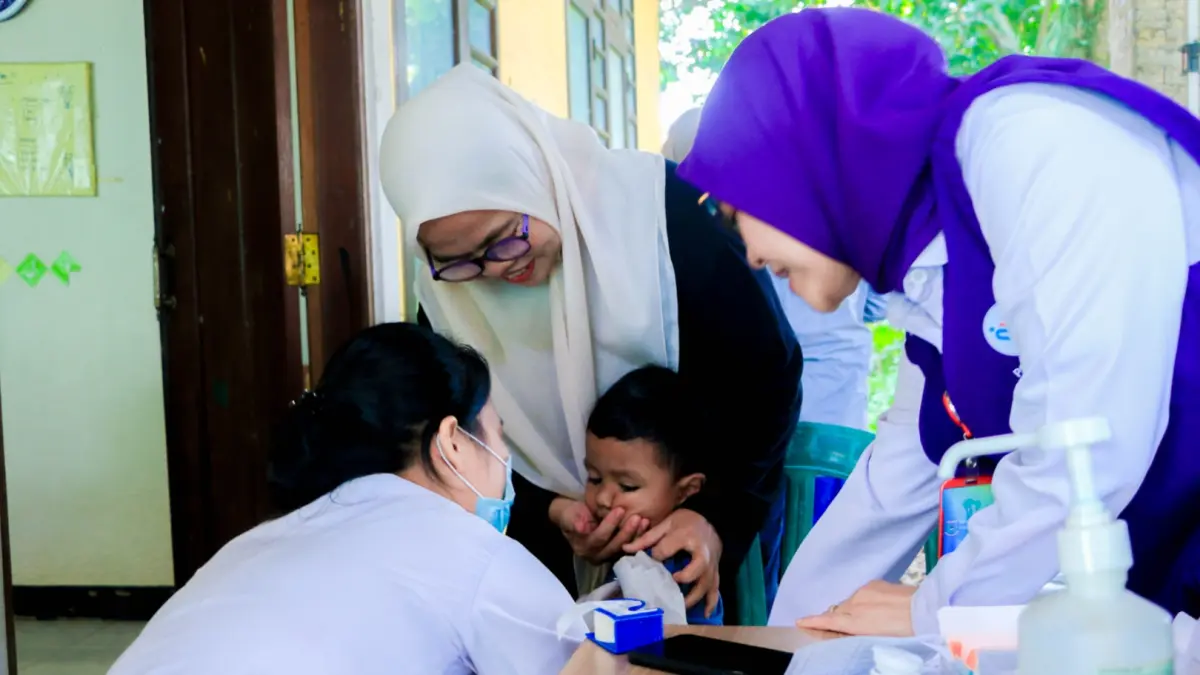 Pemkot Tangsel mengajak warga untuk menyukseskan ORI campak dan menargetkan 109 Ribu Anak. (Dok. Humas Pemkot Tangsel)