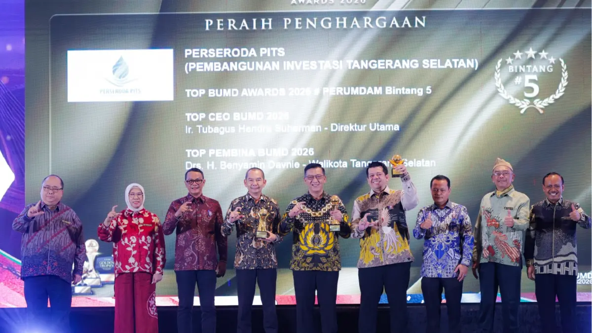 Pemkot Tangsel Borong Penghargaan BUMD Awards 2026! Raih Perumdam Bintang 5 hingga Top Pembina