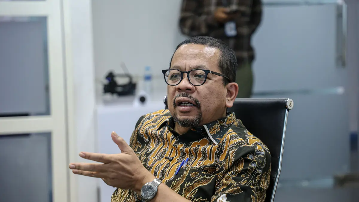 Kepala Badan Komunikasi Pemerintah (Bakom) RI Muhammad Qodari mengunjungi kantor Redaksi Jawa Pos di Jakarta, Jumat (08/05/2026). HANUNG HAMBARA/JAWA POS