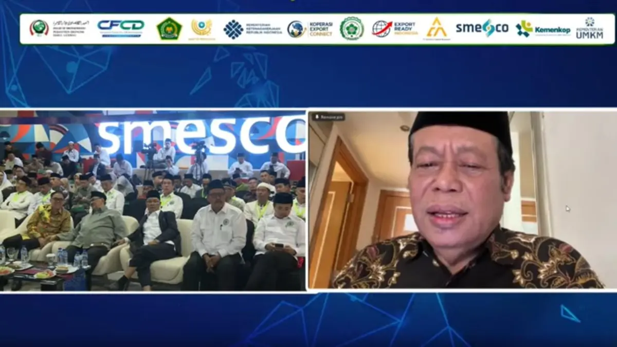 Ketua Umum Inkopontren, KH Marsudi Syuhud (kanan) menargetkan pihaknya akan mencetak banyak santripreneur demi mendongkrak ekonomi nasional.&nbsp;(Dok. Inkopontren)