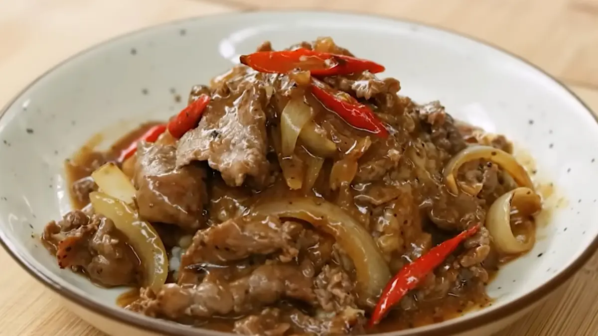 Panduan membuat sapi saus lada hitam (YouTube Devina Hermawan)