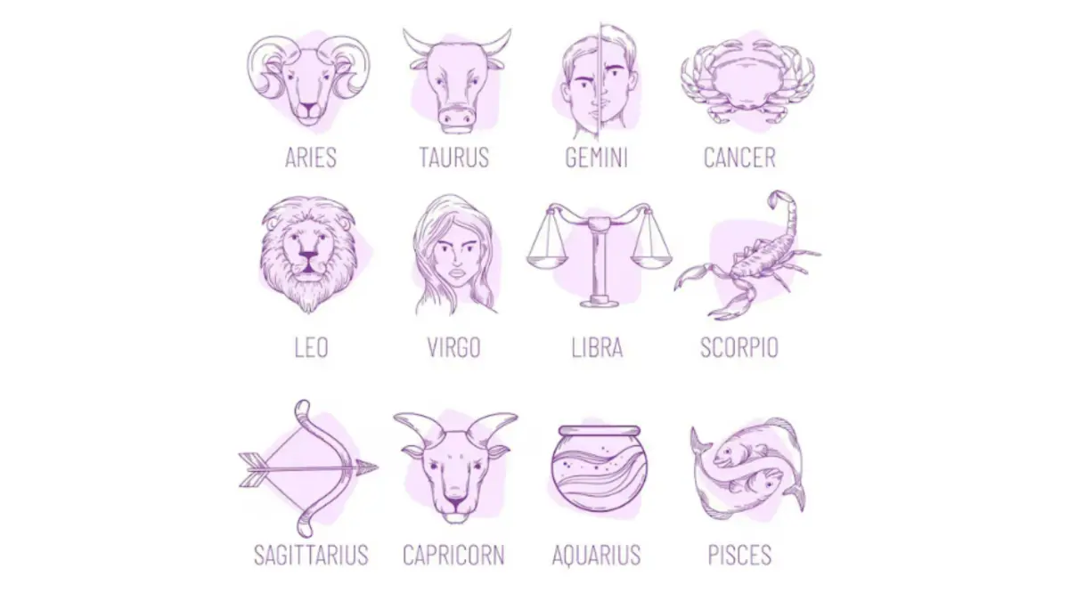 Ilustrasi zodiak (Magnific)
