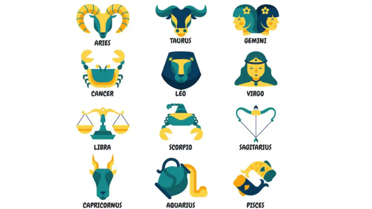 Ilustrasi 12 zodiak (Magnific)
