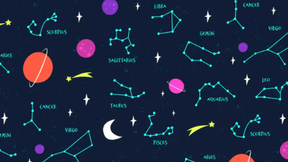 Ilustrasi 12 zodiak (Magnific)