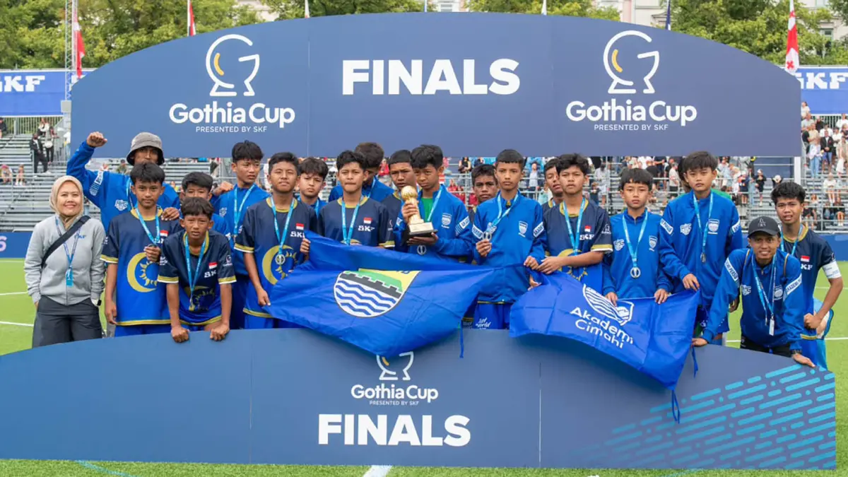 Perjalanan dua wakil Indonesia, Akademi Persib Cimahi (APC) dan Putri Tangsel City FC, pada ajang Gothia Cup 2026 menorehkan hasil membanggakan. (Dok. Istimewa)