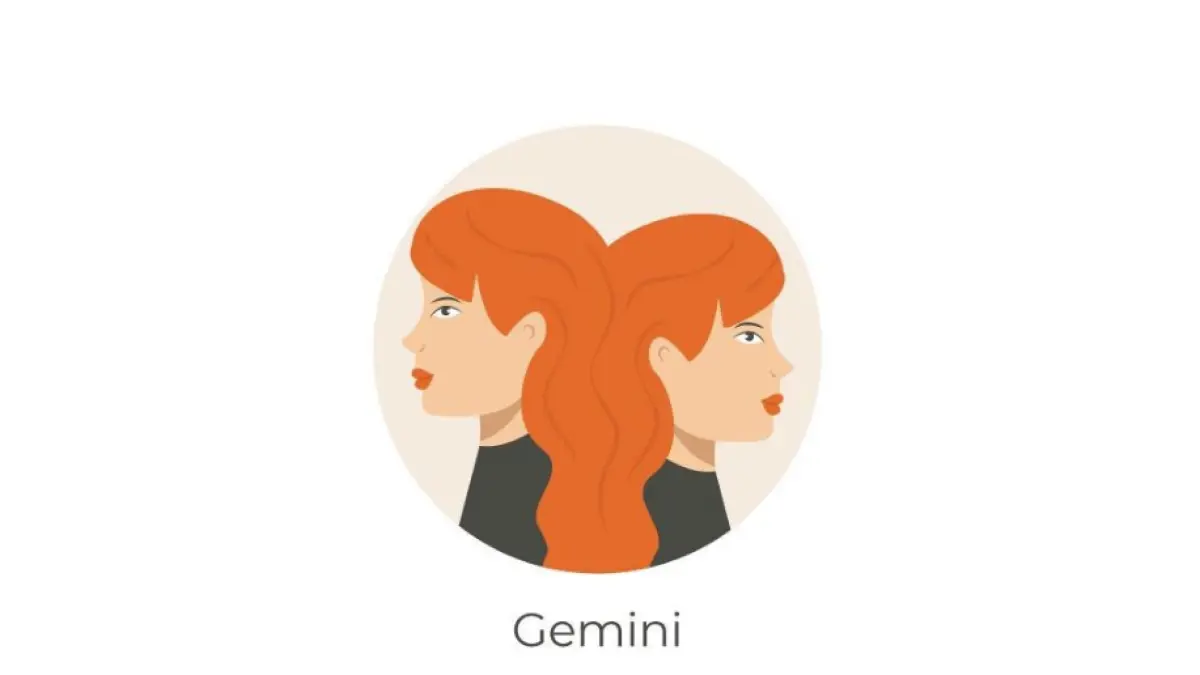 Ilustrasi zodiak Gemini (Magnific)