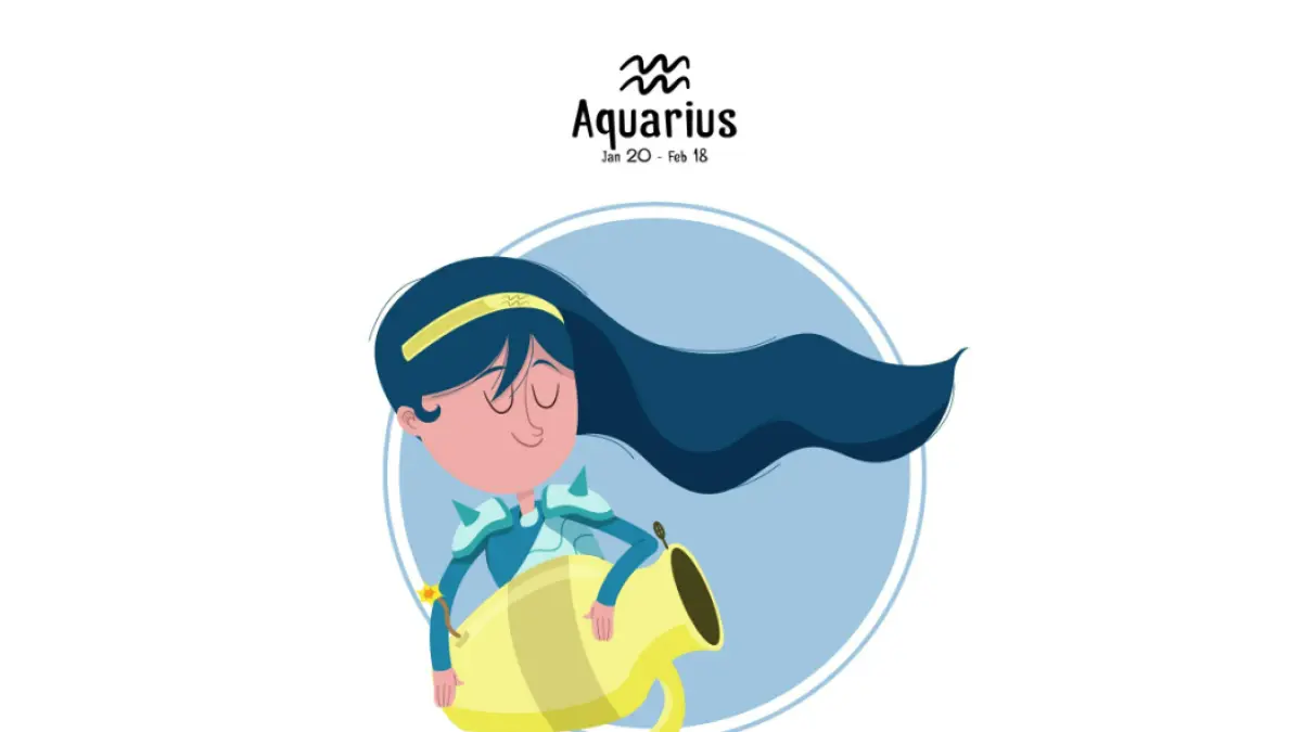 Ilustrasi zodiak Aquarius (Magnific)