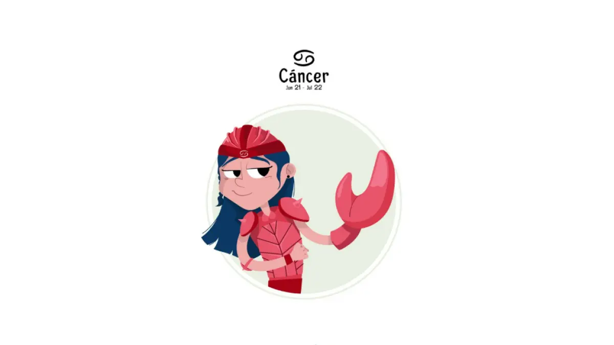 Ilustrasi zodiak Cancer (Magnific)
