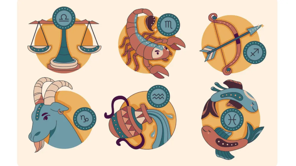 Ilustrasi ramalan keuangan zodiak Libra, Scorpio, Sagitarius, Capricorn, Aquarius, dan Pisces (Magnific)