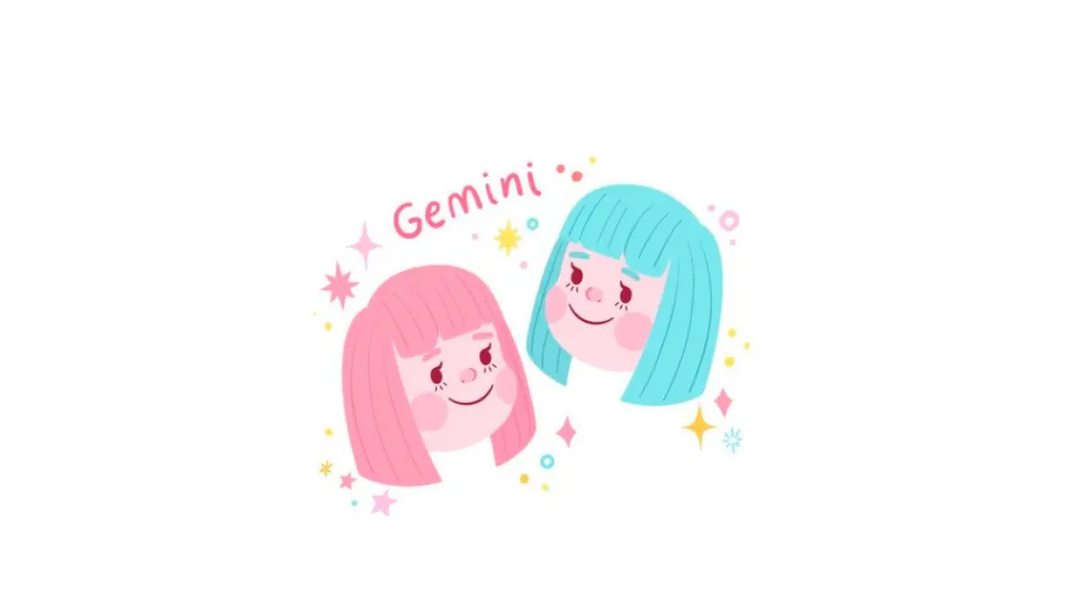 Ilustrasi zodiak Gemini (Magnific)