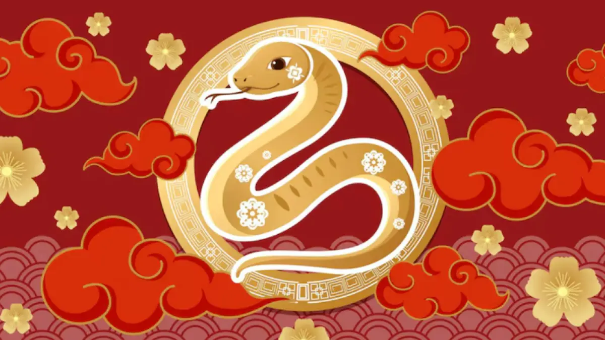 Ilustrasi shio Ular (Magnific)