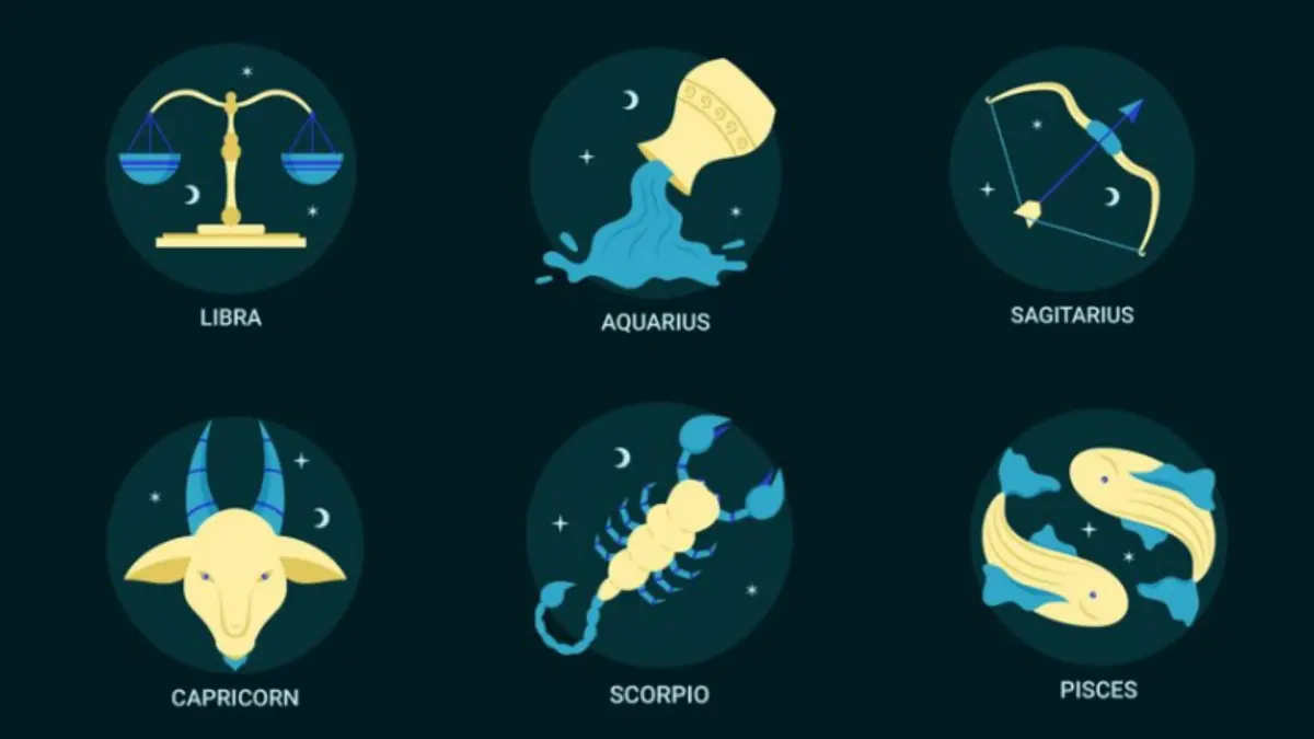 Ilustrasi zodiak Libra, Scorpio, Sagitarius, Capricorn, Aquarius, dan Pisces (Magnific)