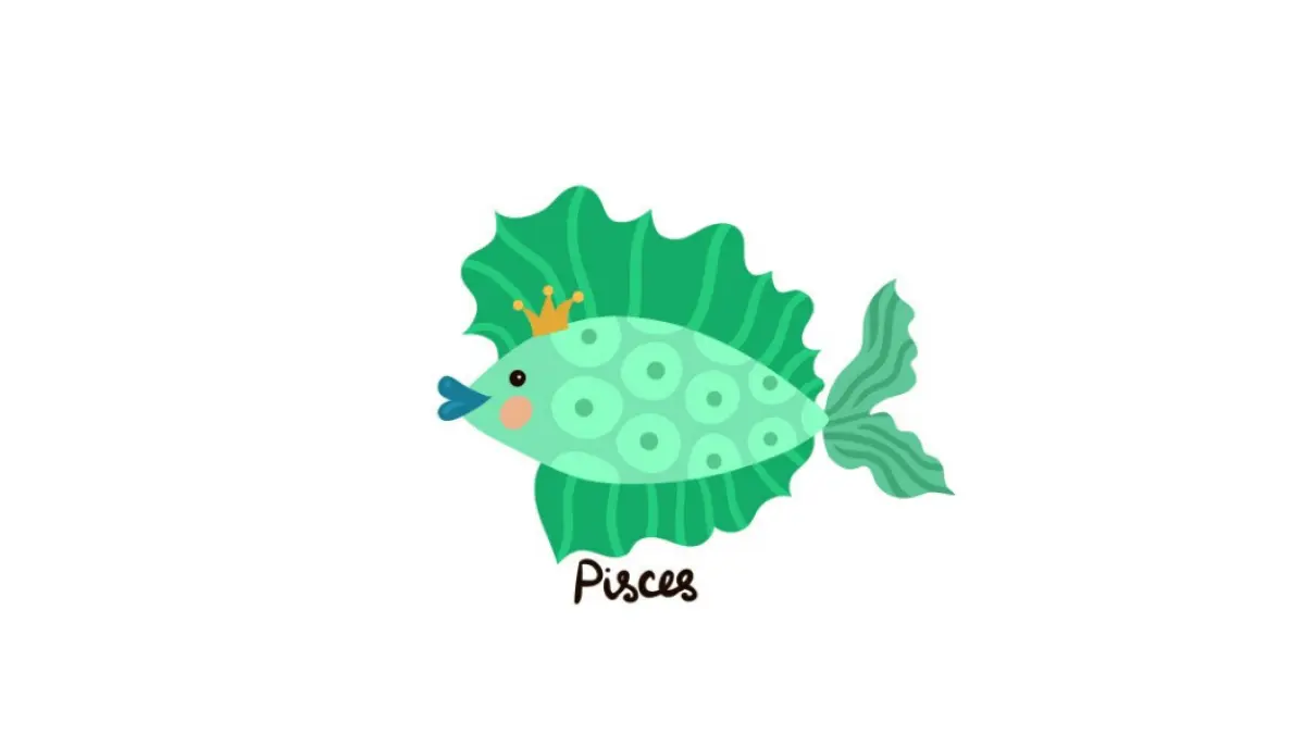 Ilustrasi zodiak Pisces (Magnific)