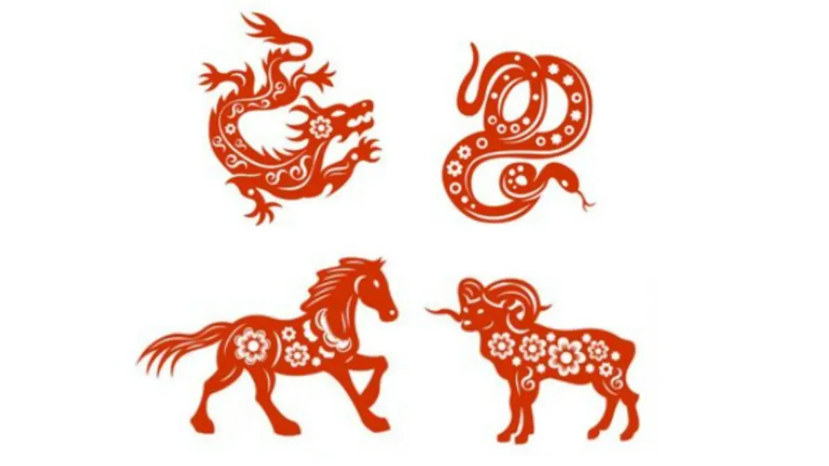 Ilustrasi ramalan shio Naga, Ular, Kuda, dan Kambing (Magnific)